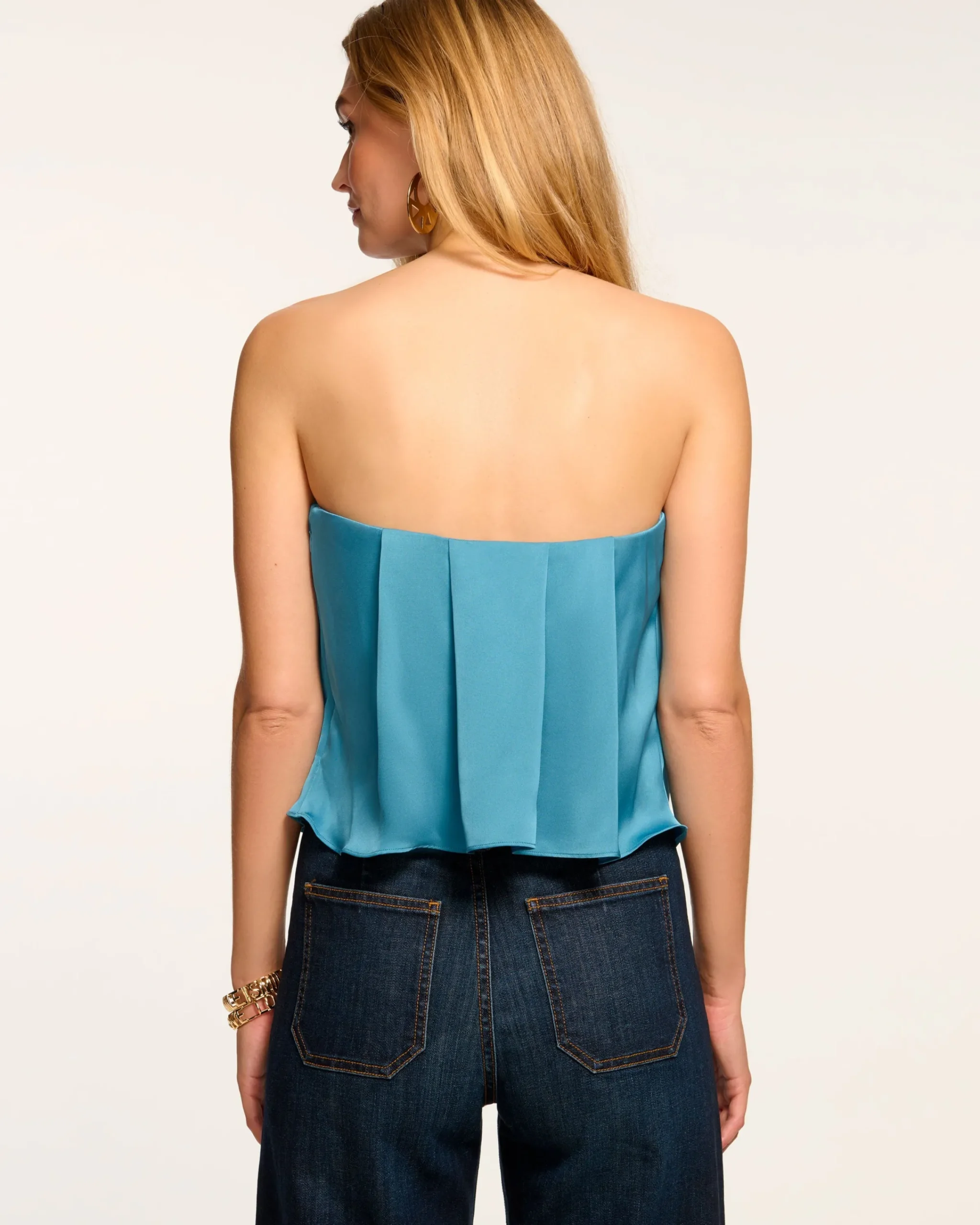 Outlet Kennedi Strapless Pleated Top Tops