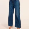Sale Kianna Low-Rise Zipper Jean Denim | Bottoms