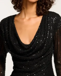 Best Leon Beaded Cowl Neck Top Tops