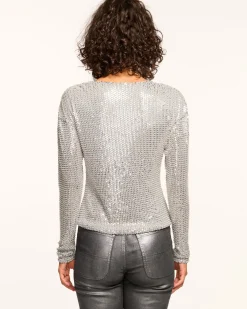 Best Leon Beaded Cowl Neck Top Tops