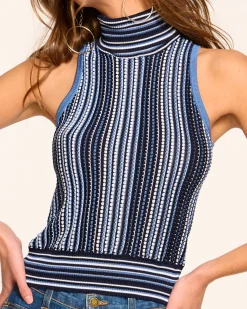 Fashion Leonie Sleeveless Knit Turtleneck Tops | Sweaters