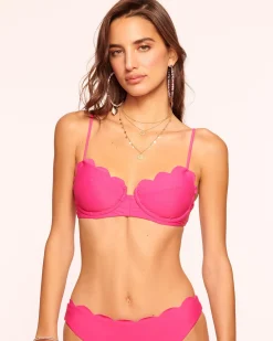 Fashion Leyla Scalloped Underwire Bikini Top Swim & Coverups