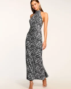 Fashion Liliane Sequin Halter Gown Dresses