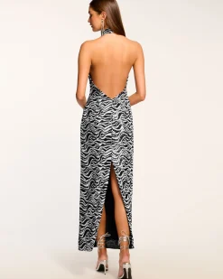 Fashion Liliane Sequin Halter Gown Dresses