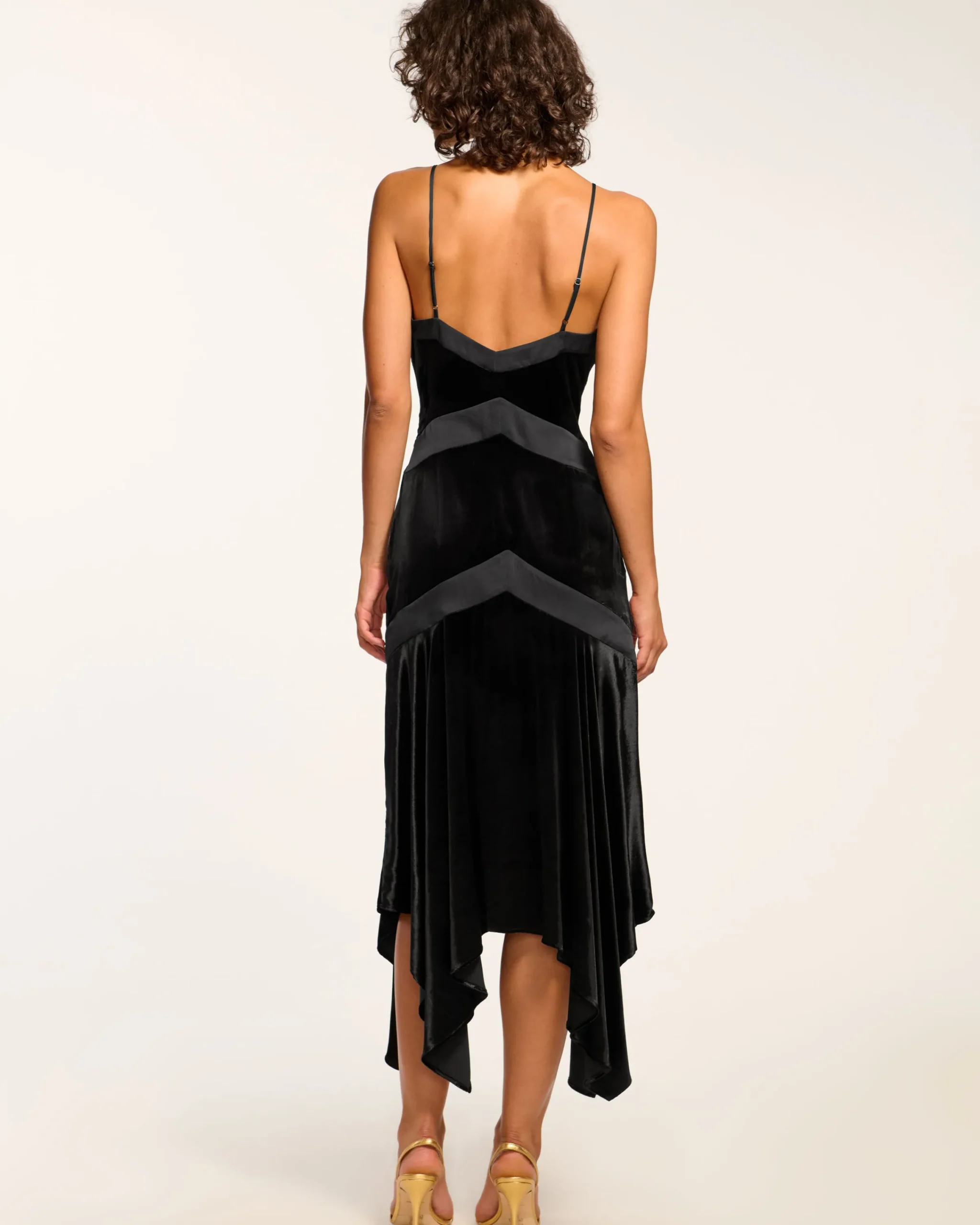 Discount Louisa Velvet Midi Slip Dress Dresses