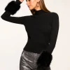 Discount Magnus Turtleneck Faux Fur Sweater Tops | Sweaters