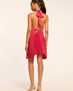 Online Marcia Embellished Halter Mini Dress Dresses