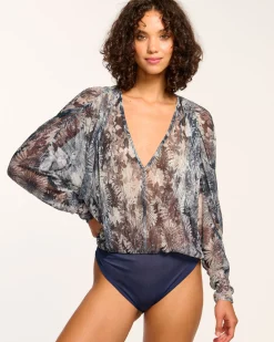 New Margot V-Neck Bodysuit Tops