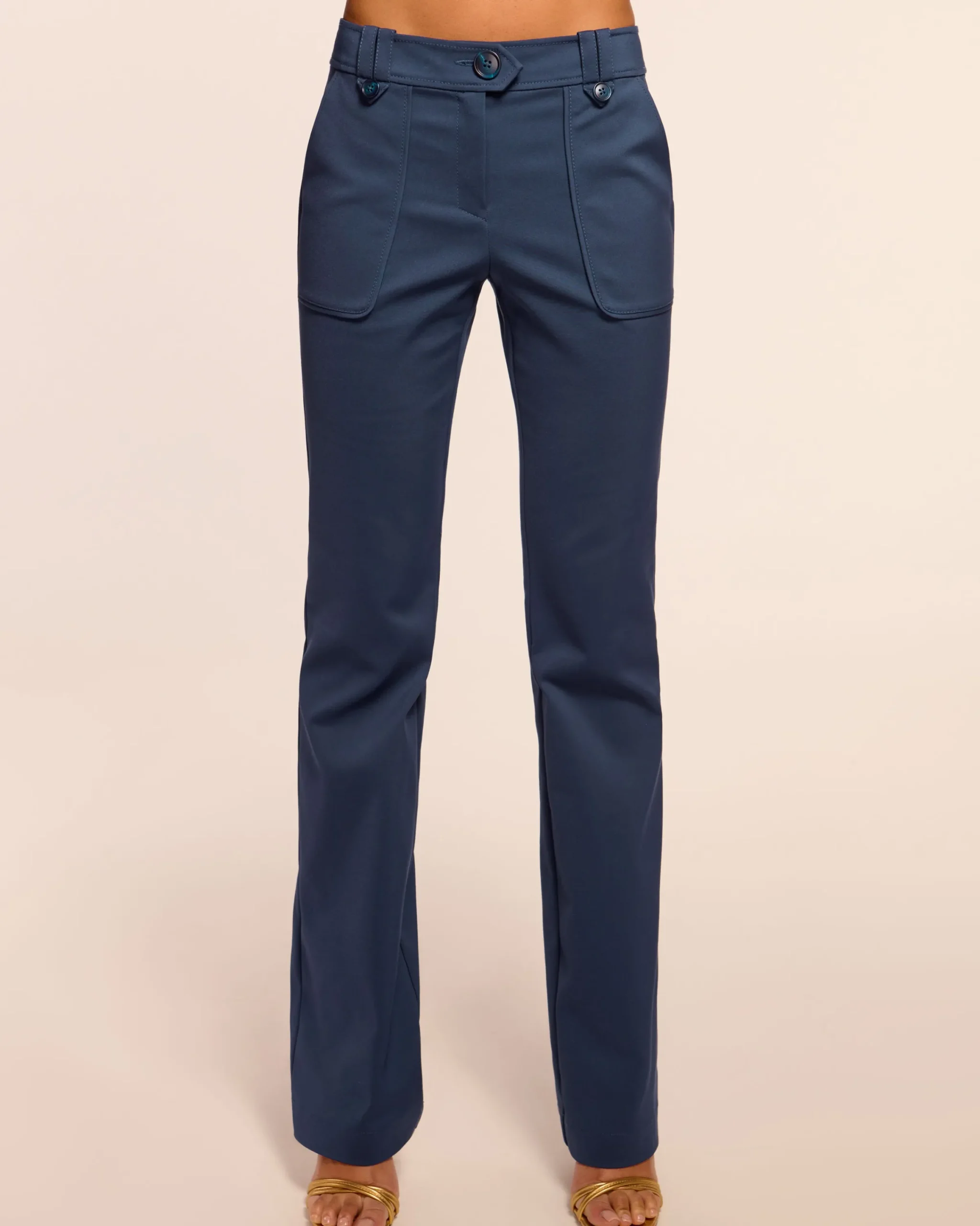 Fashion Marit Stretch Cotton Pant Bottoms