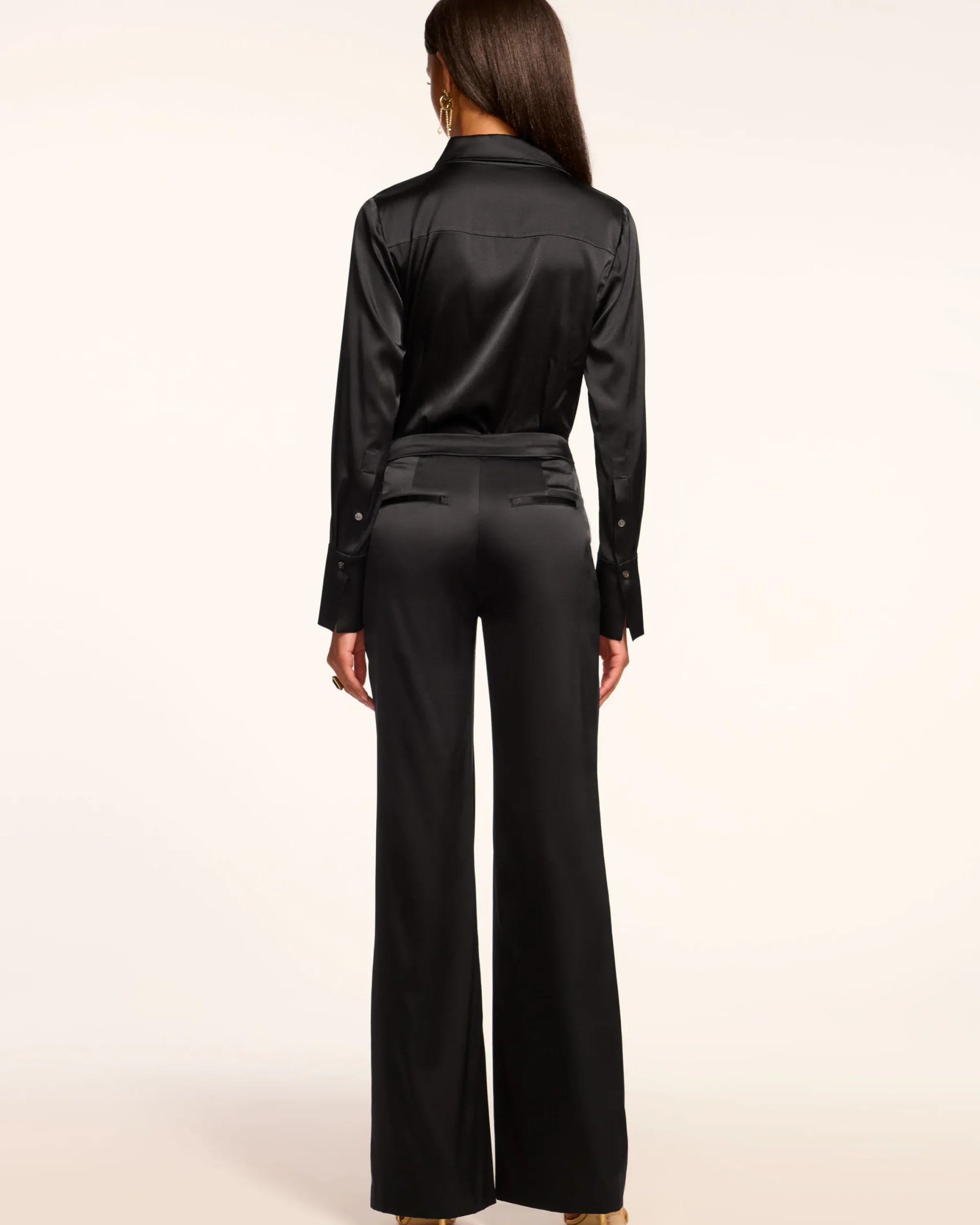 Discount Marvia Stretch Silk Pant Bottoms