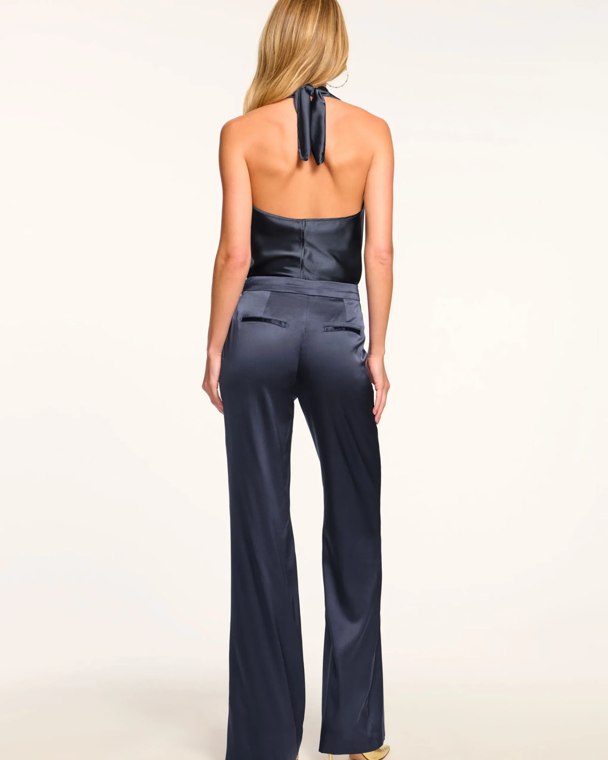 Discount Marvia Stretch Silk Pant Bottoms