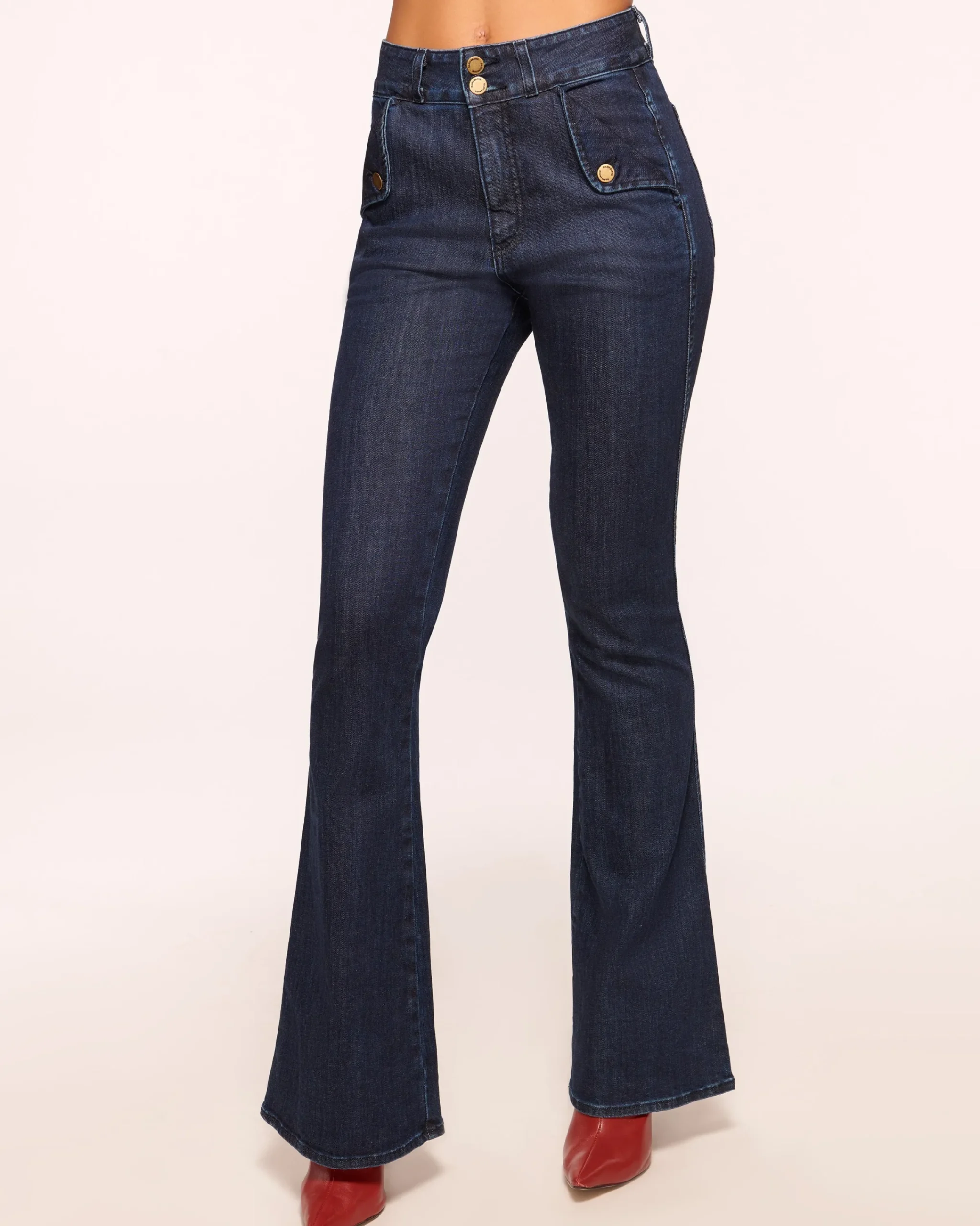 Online Mase High-Rise Flare Jean Denim | Bottoms