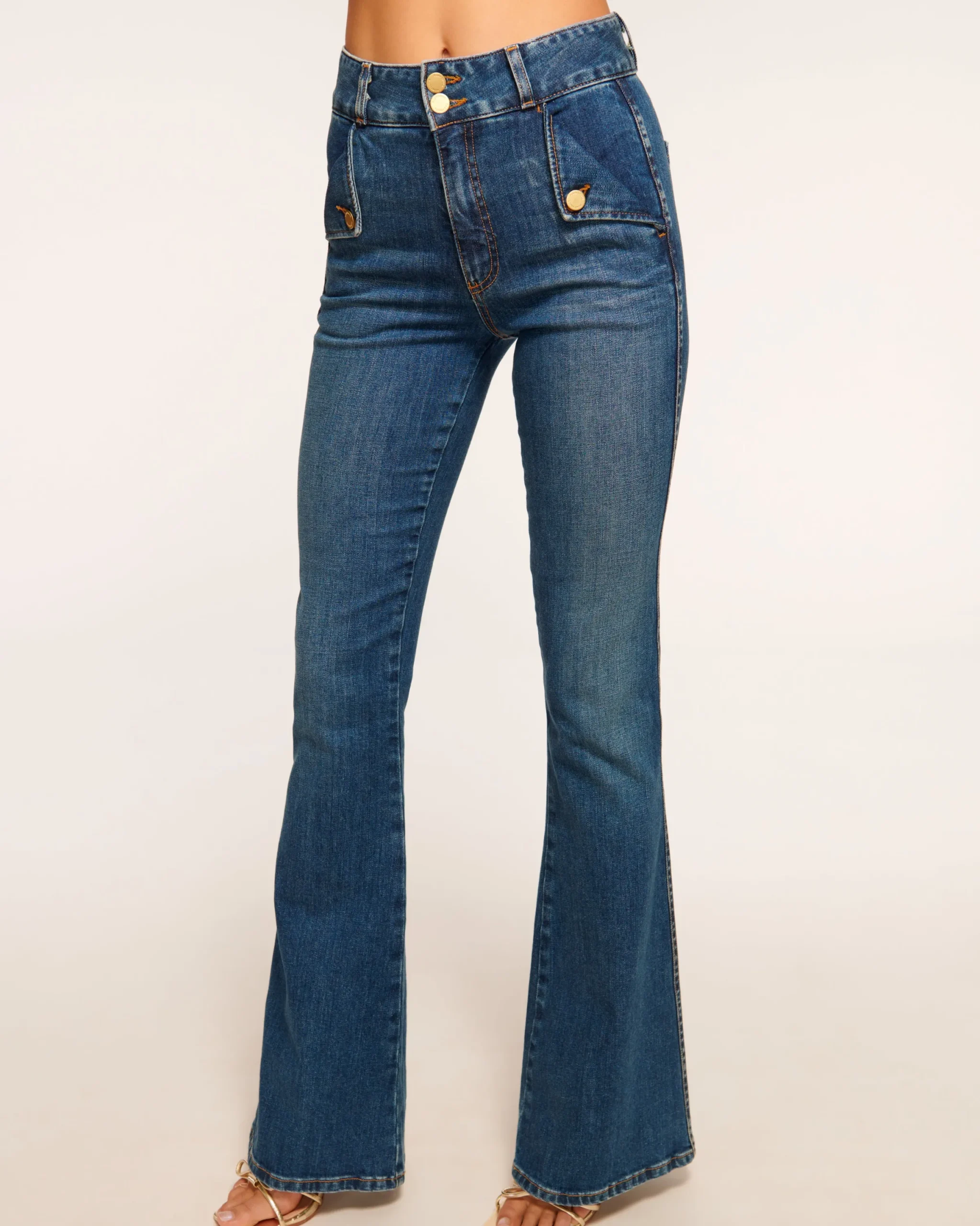 Online Mase High-Rise Flare Jean Denim | Bottoms