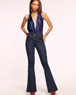 Online Mase High-Rise Flare Jean Denim | Bottoms