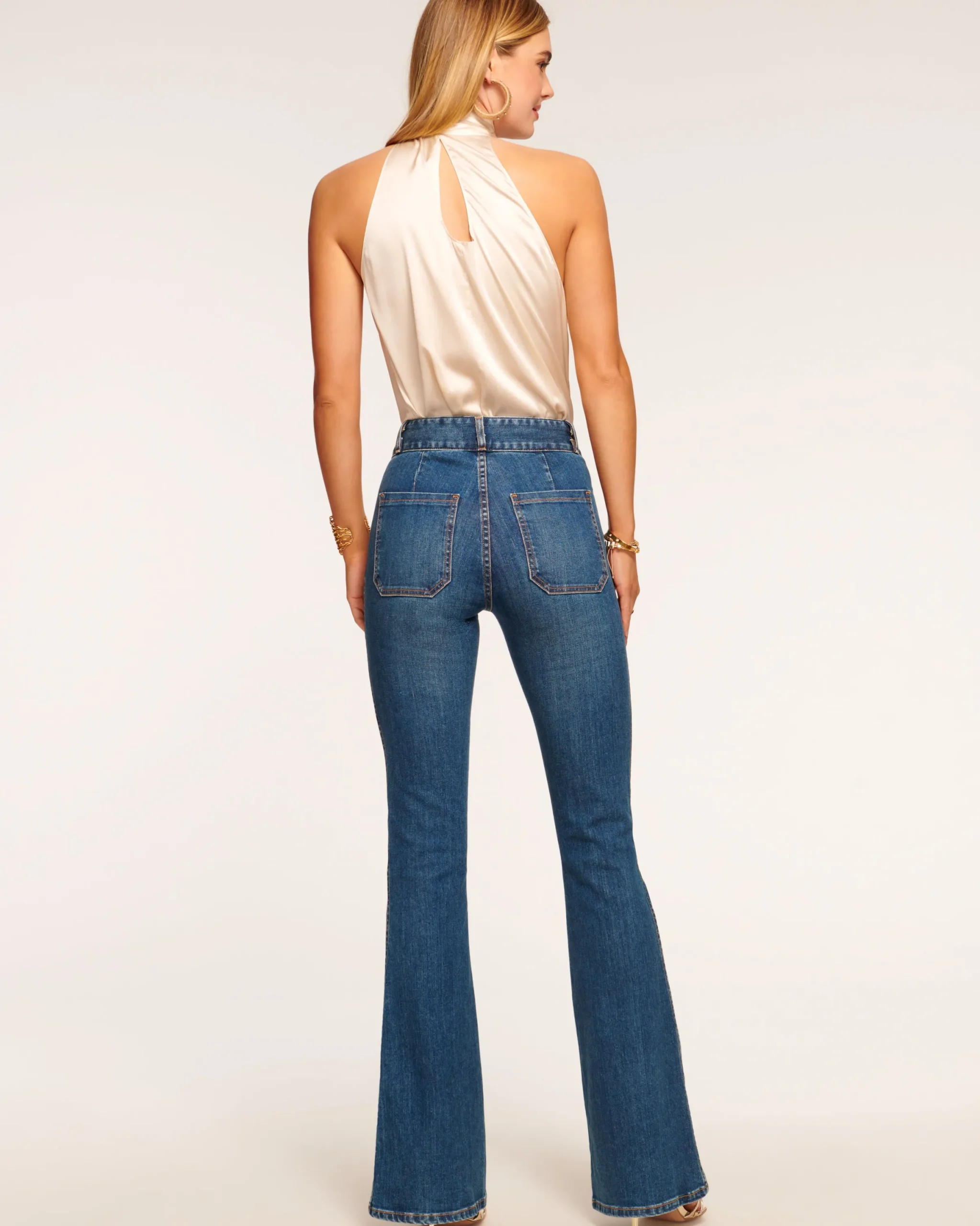 Online Mase High-Rise Flare Jean Denim | Bottoms