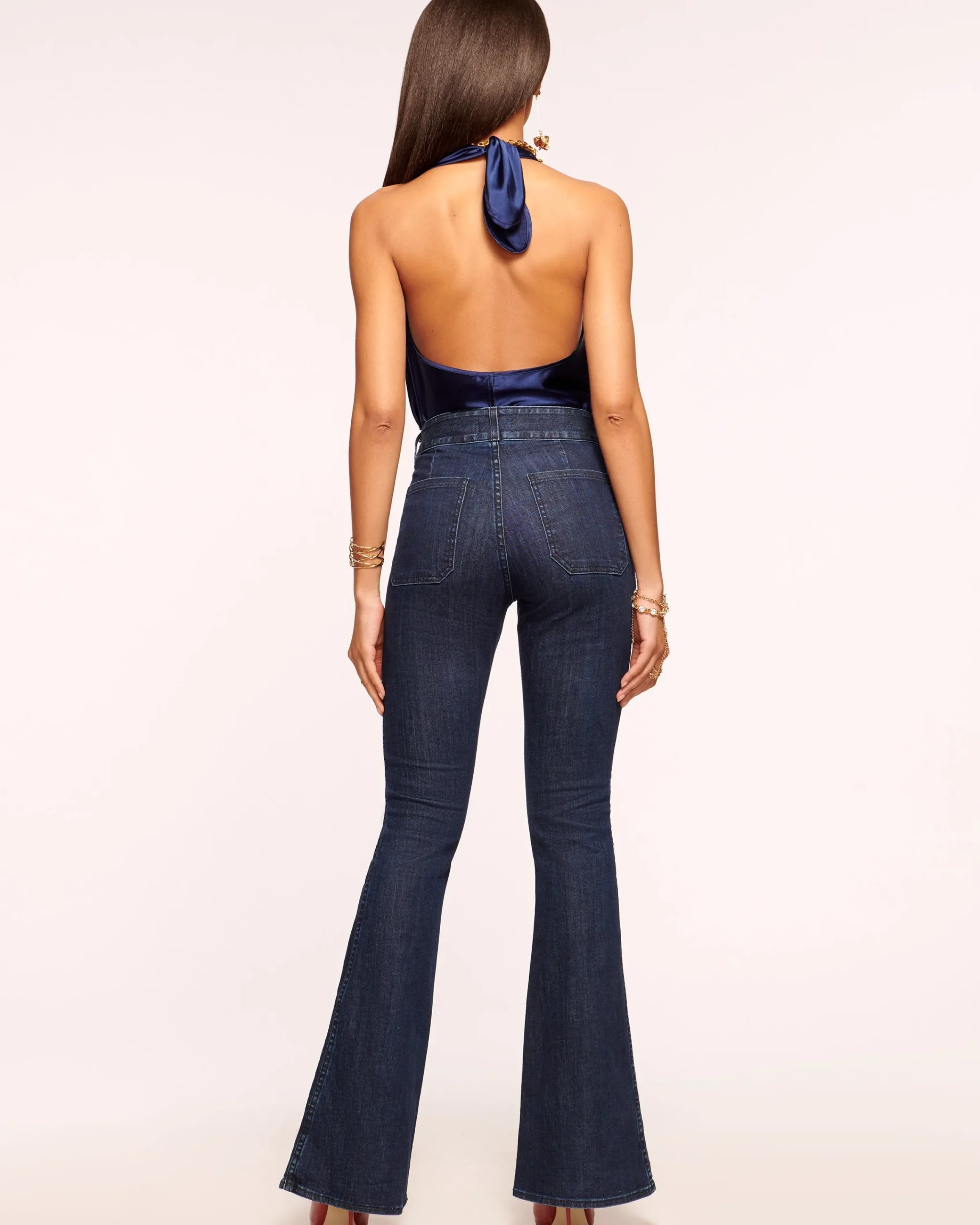 Online Mase High-Rise Flare Jean Denim | Bottoms