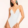 Sale Mikayla Scalloped One Piece Swimsuit Swim & Coverups