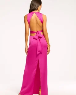 Online Milan Open Back Gown Dresses