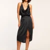 Online Monica Cowl Neck Midi Dress Dresses