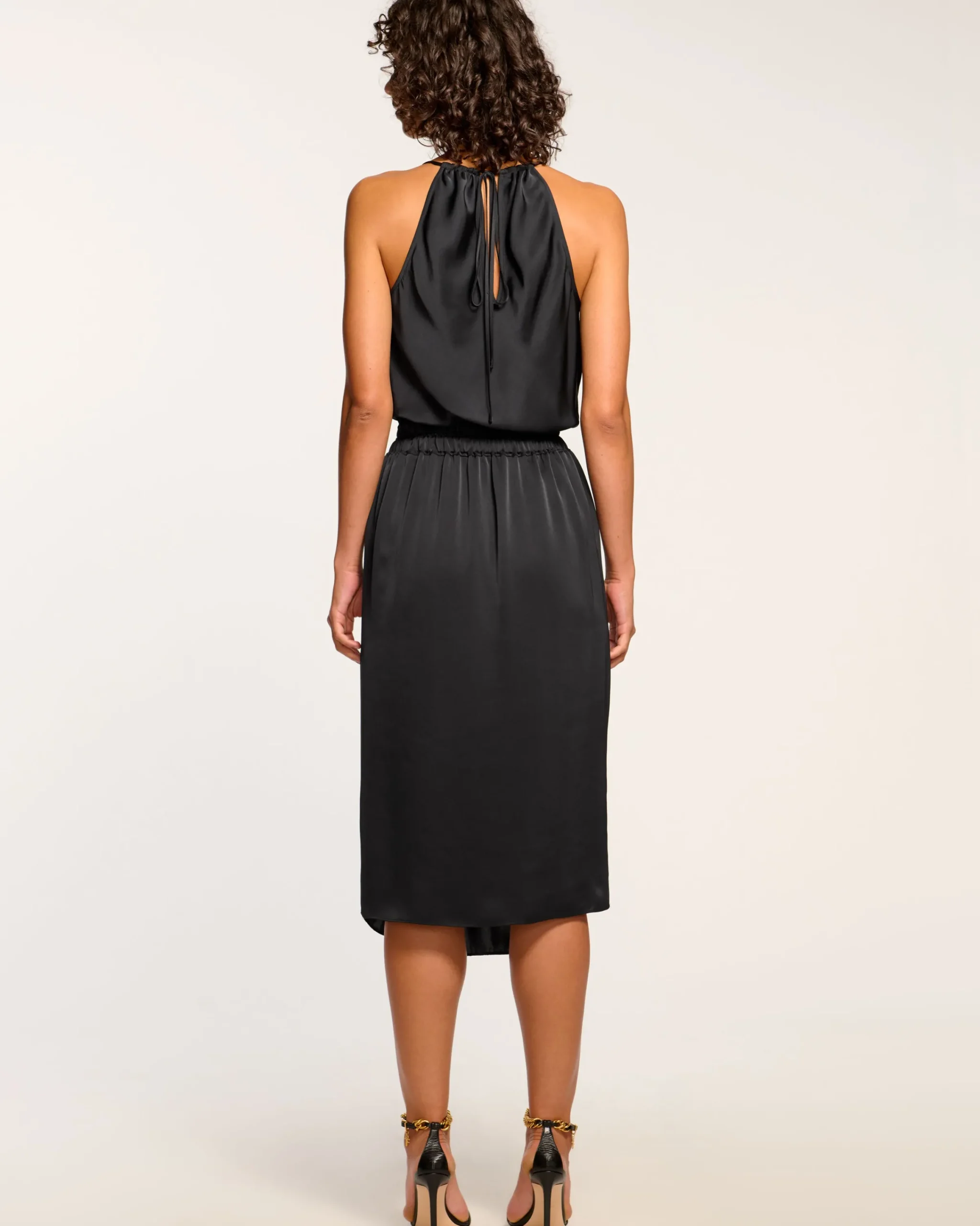 Online Monica Cowl Neck Midi Dress Dresses