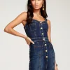 Discount Monica Denim Midi Dress Dresses | Denim