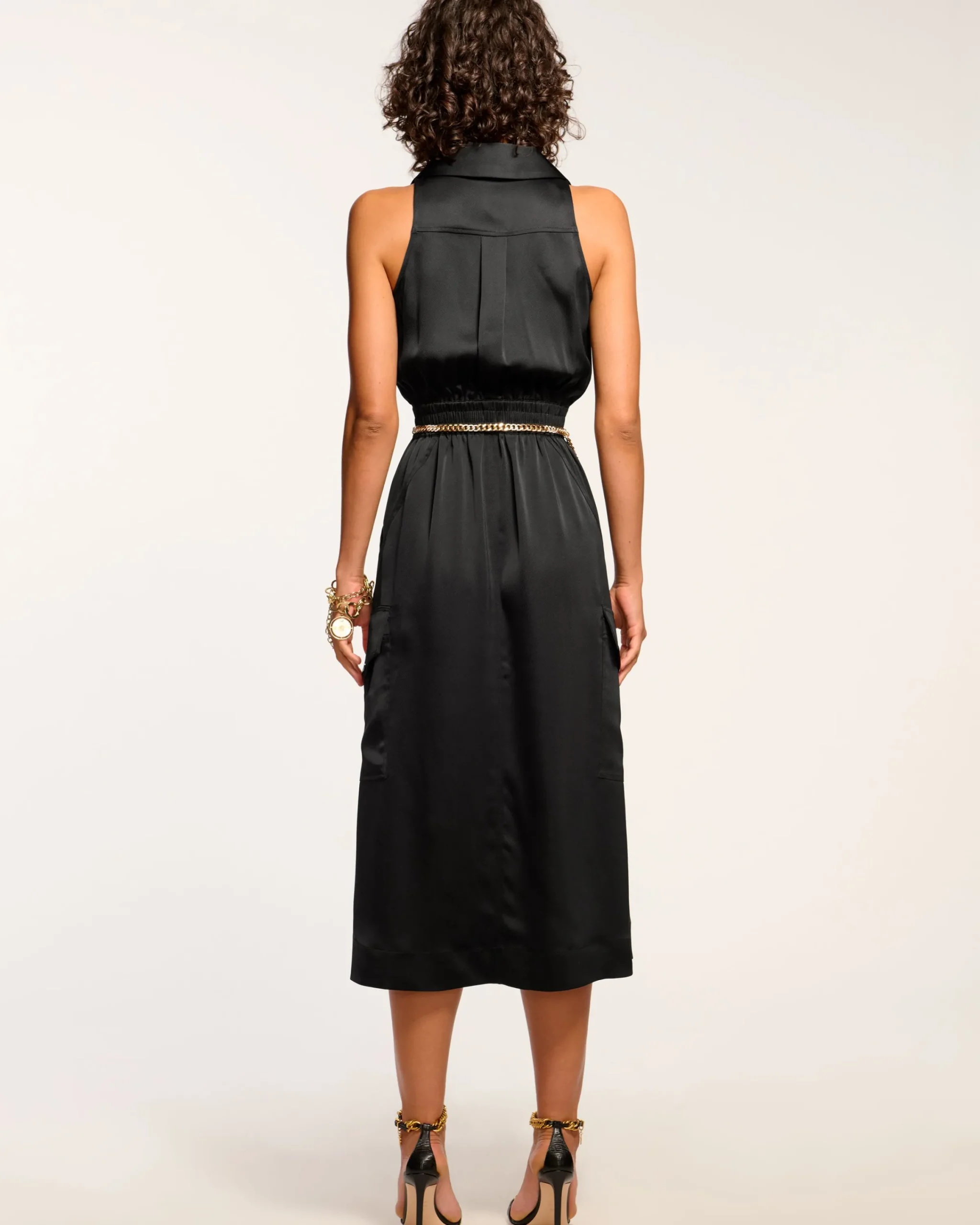 Best Nikia V-Neck Midi Dress Dresses