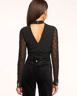 Outlet Opal Embellished Turtleneck Top Tops