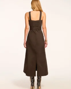 Discount Pamela Sleeveless Denim Midi Dress Dresses | Denim