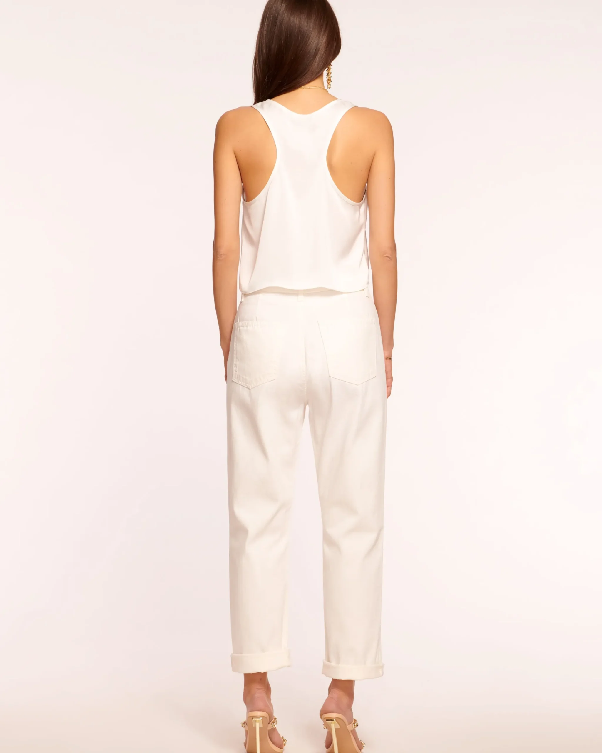 Sale Pearle Cropped Straight Leg Jean Denim | Bottoms