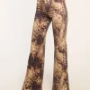 Sale Printed Tyra High Waisted Flare Jean Denim | Bottoms
