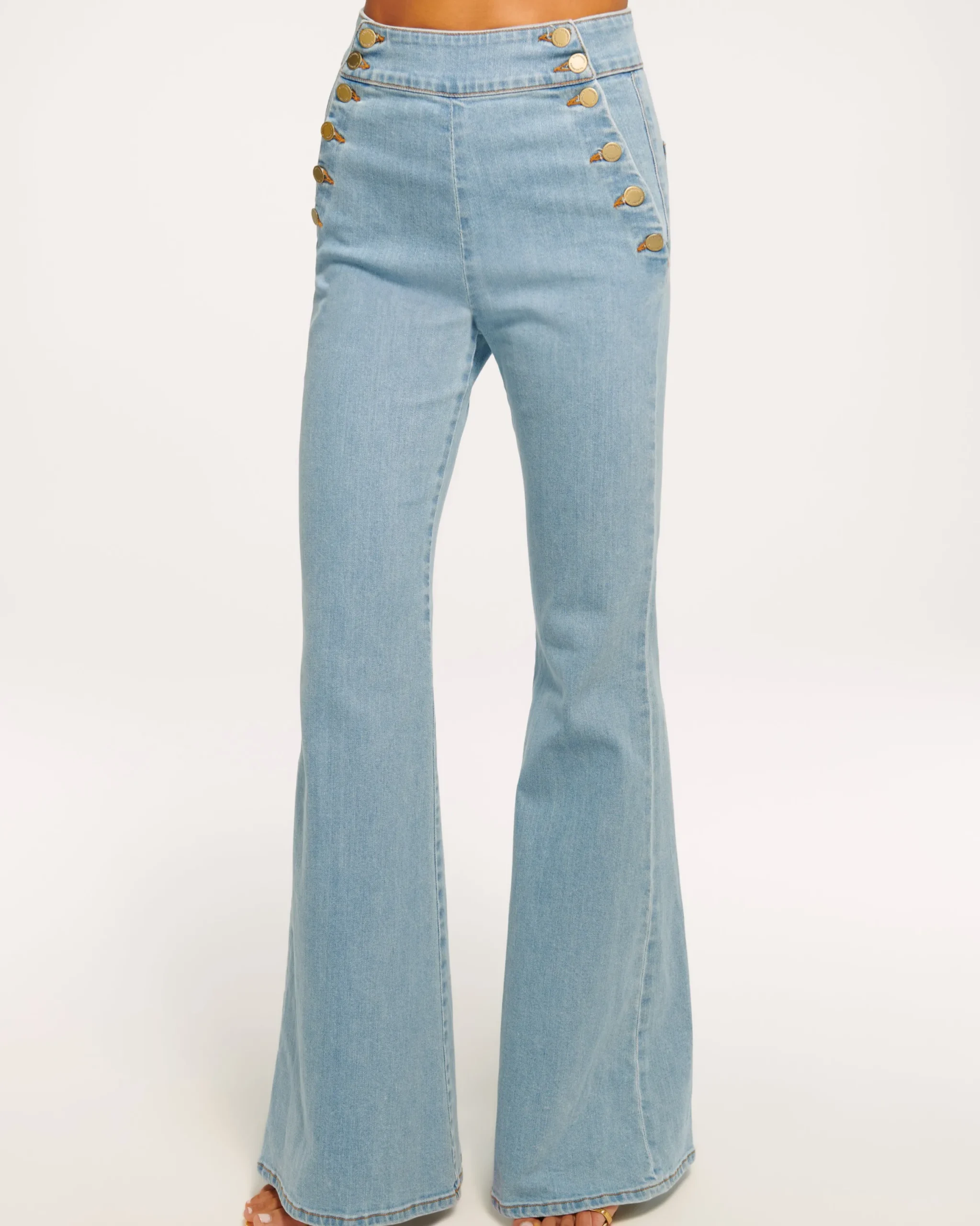 Clearance Romee High Waisted Flare Jean Denim | Bottoms
