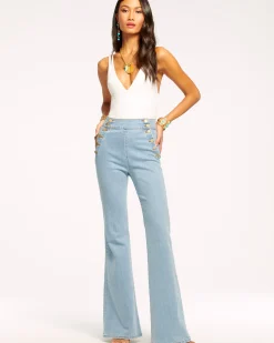 Clearance Romee High Waisted Flare Jean Denim | Bottoms