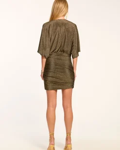 Best Rosana Sparkle Cowl Neck Mini Dress Dresses
