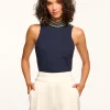 Discount Ruth Embellished Turtleneck Tank Top Tops