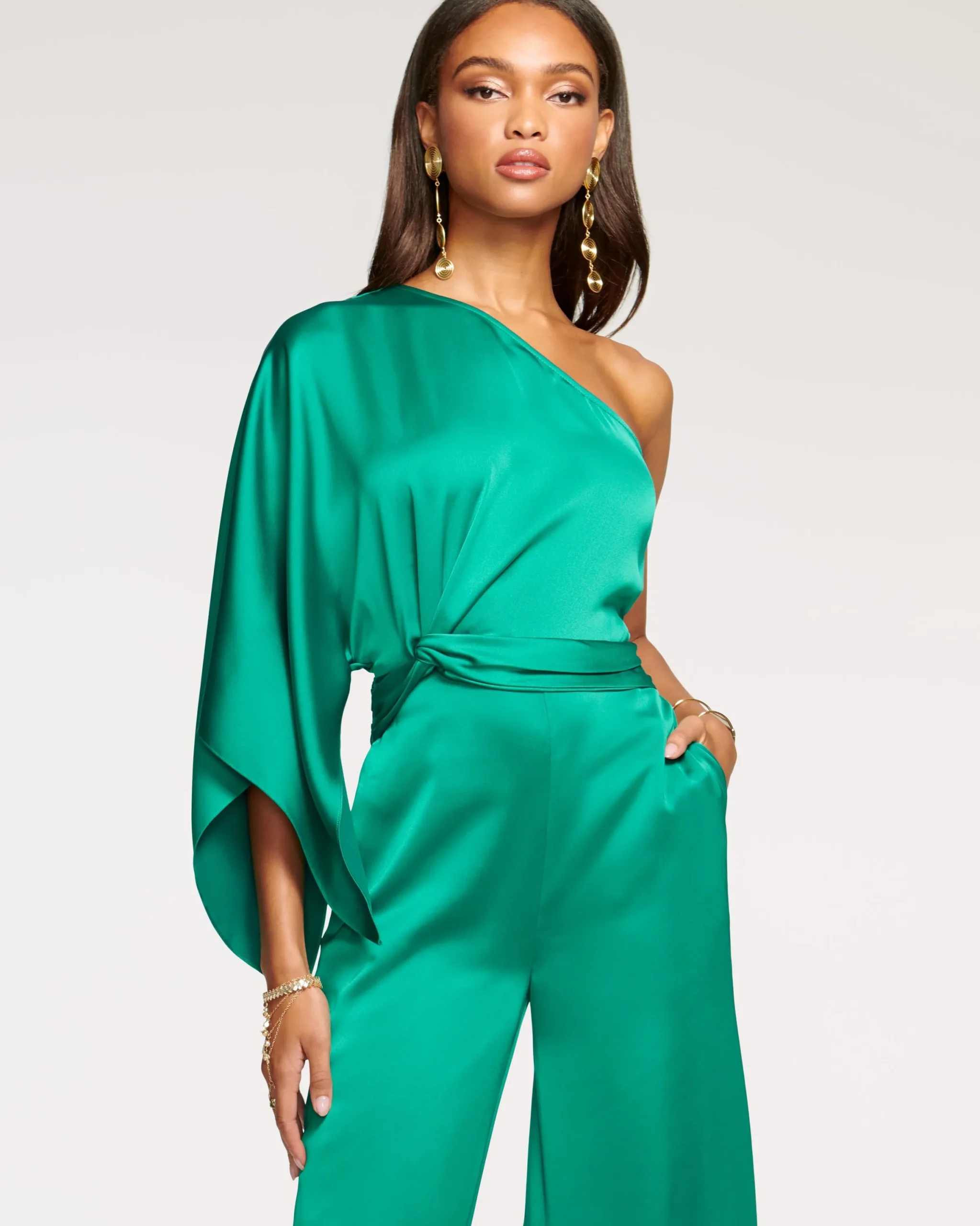 Outlet Simone One-Shoulder Jumpsuit Dresses | Jumpsuits