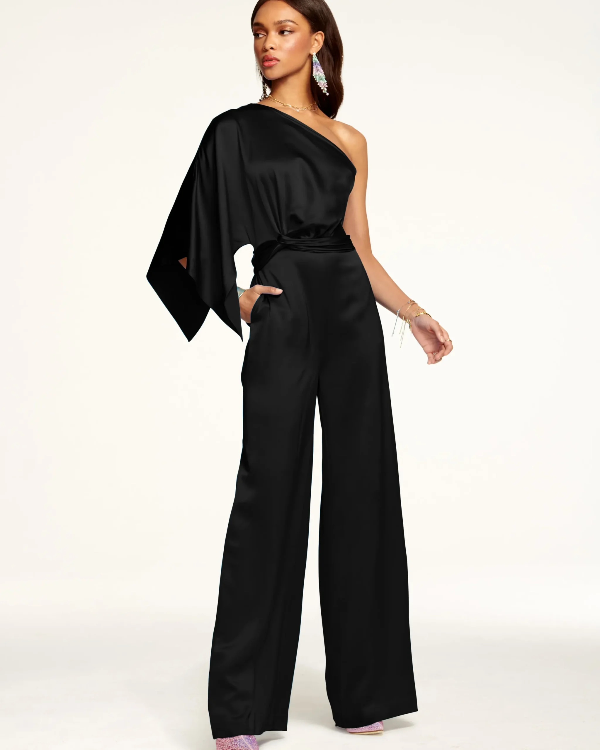 Outlet Simone One-Shoulder Jumpsuit Dresses | Jumpsuits