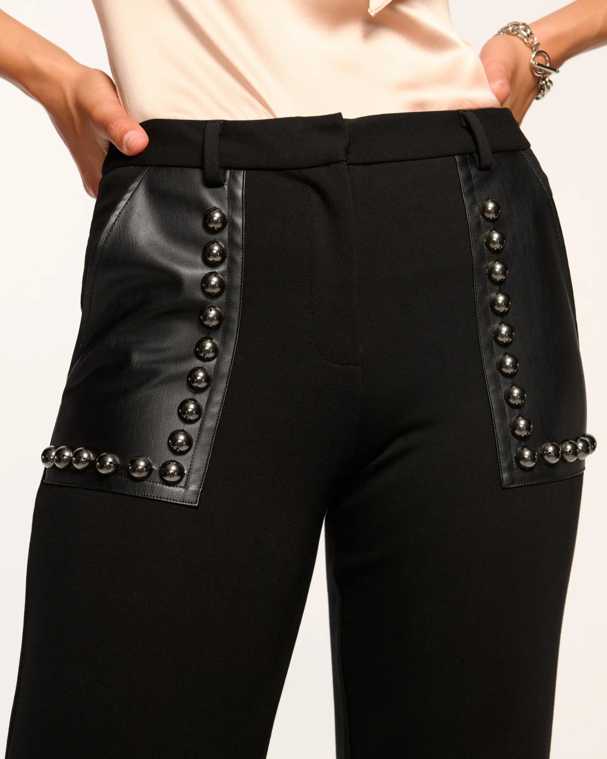New Tashuna Studded Ponte Pant Bottoms
