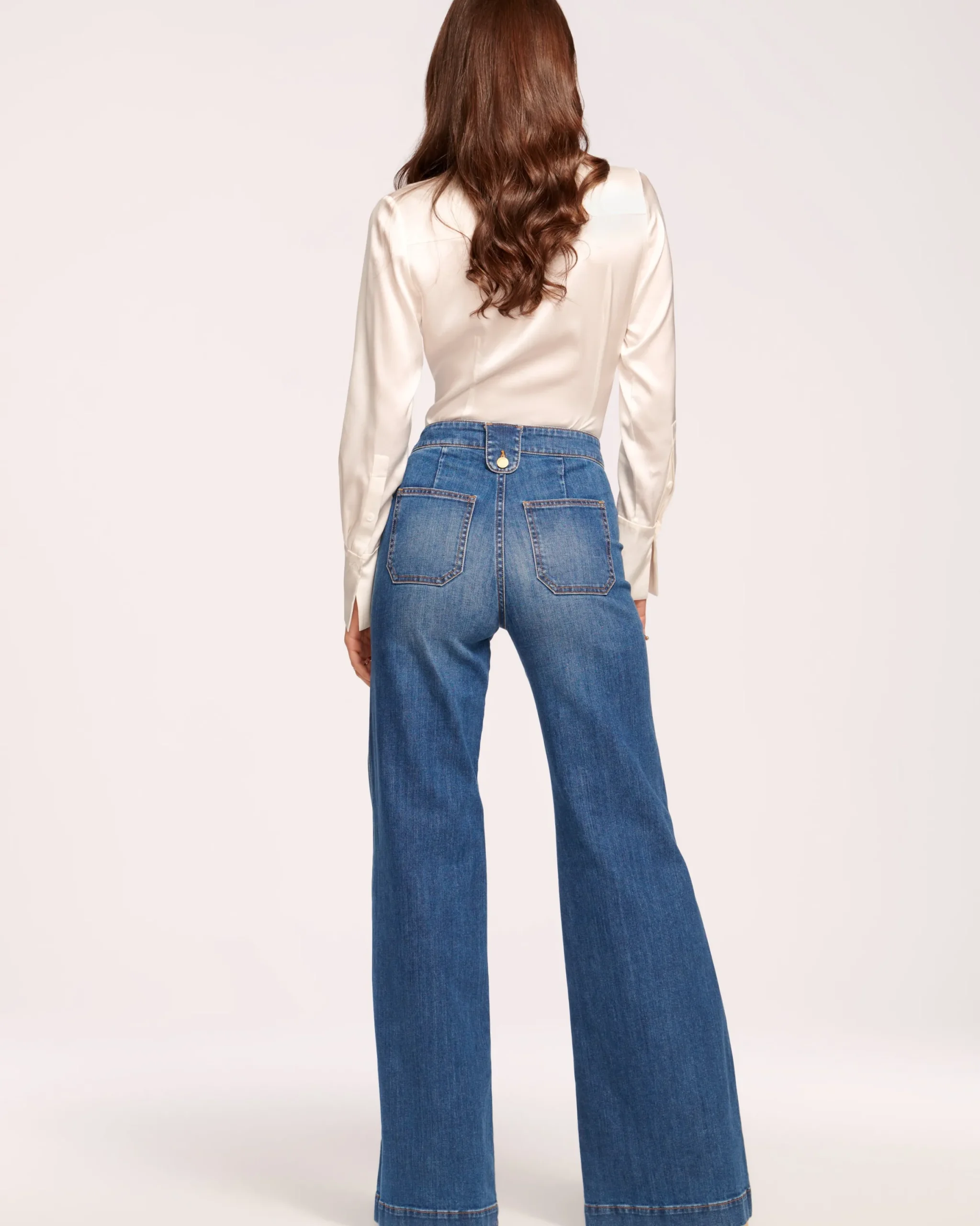 Discount Theodora Wide Leg Jean Denim | Bottoms