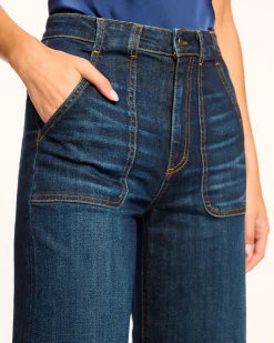 Discount Theodora Wide Leg Jean Denim | Bottoms