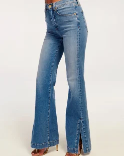 Clearance Tyra High Waisted Flare Jean Denim | Bottoms