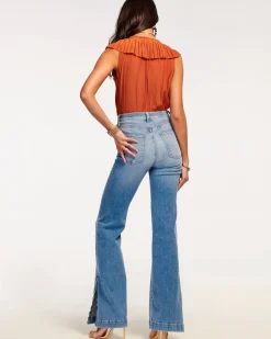 Clearance Tyra High Waisted Flare Jean Denim | Bottoms
