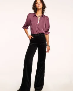 Fashion Velvet Theodora Wide Leg Jean Denim | Bottoms