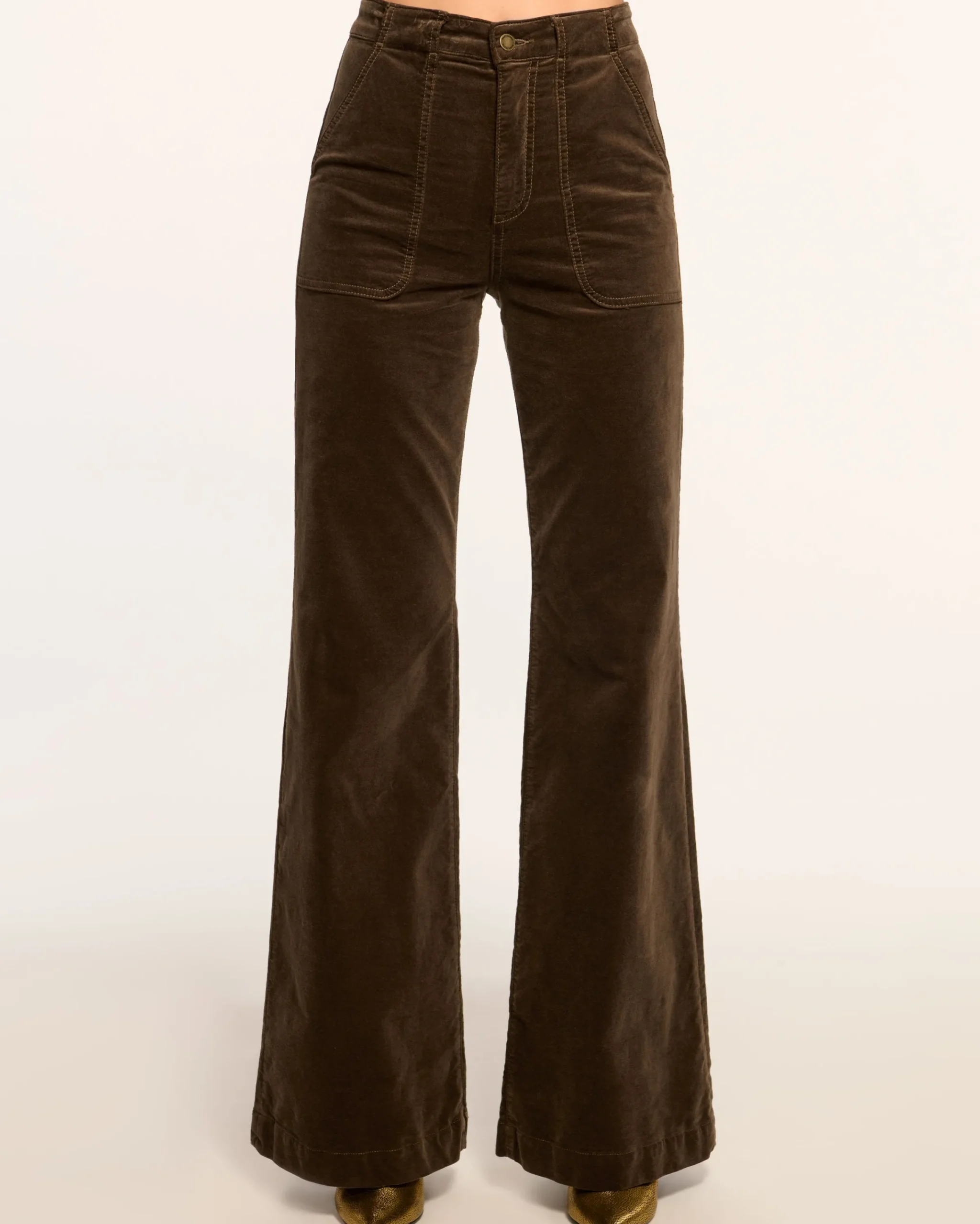Fashion Velvet Theodora Wide Leg Jean Denim | Bottoms