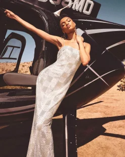 Clearance Verlo Beaded Gown Dresses