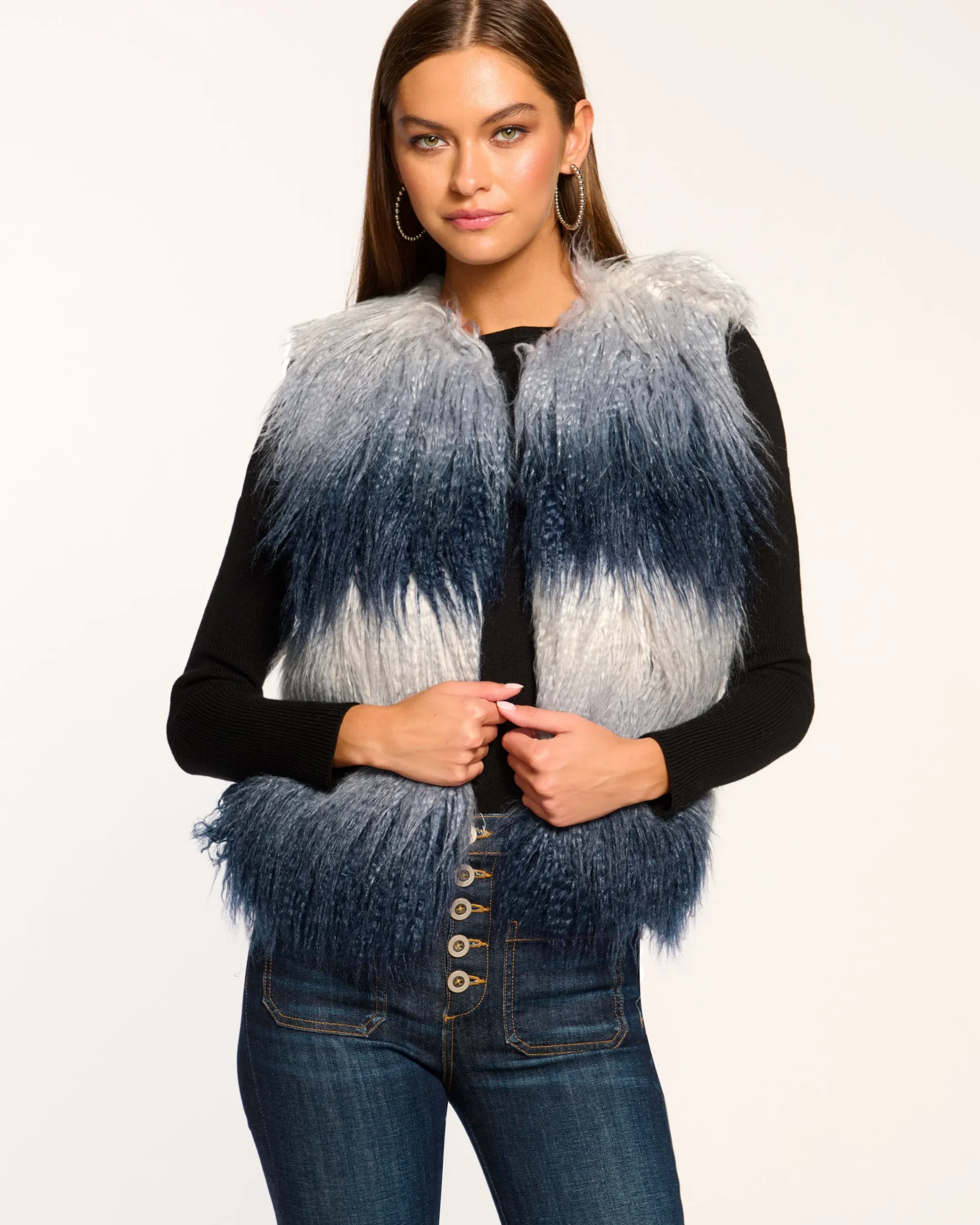 Sale Walter Faux Fur Vest Jackets
