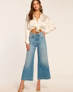 Best Wide Leg Cropped Tyra Jean Denim | Bottoms