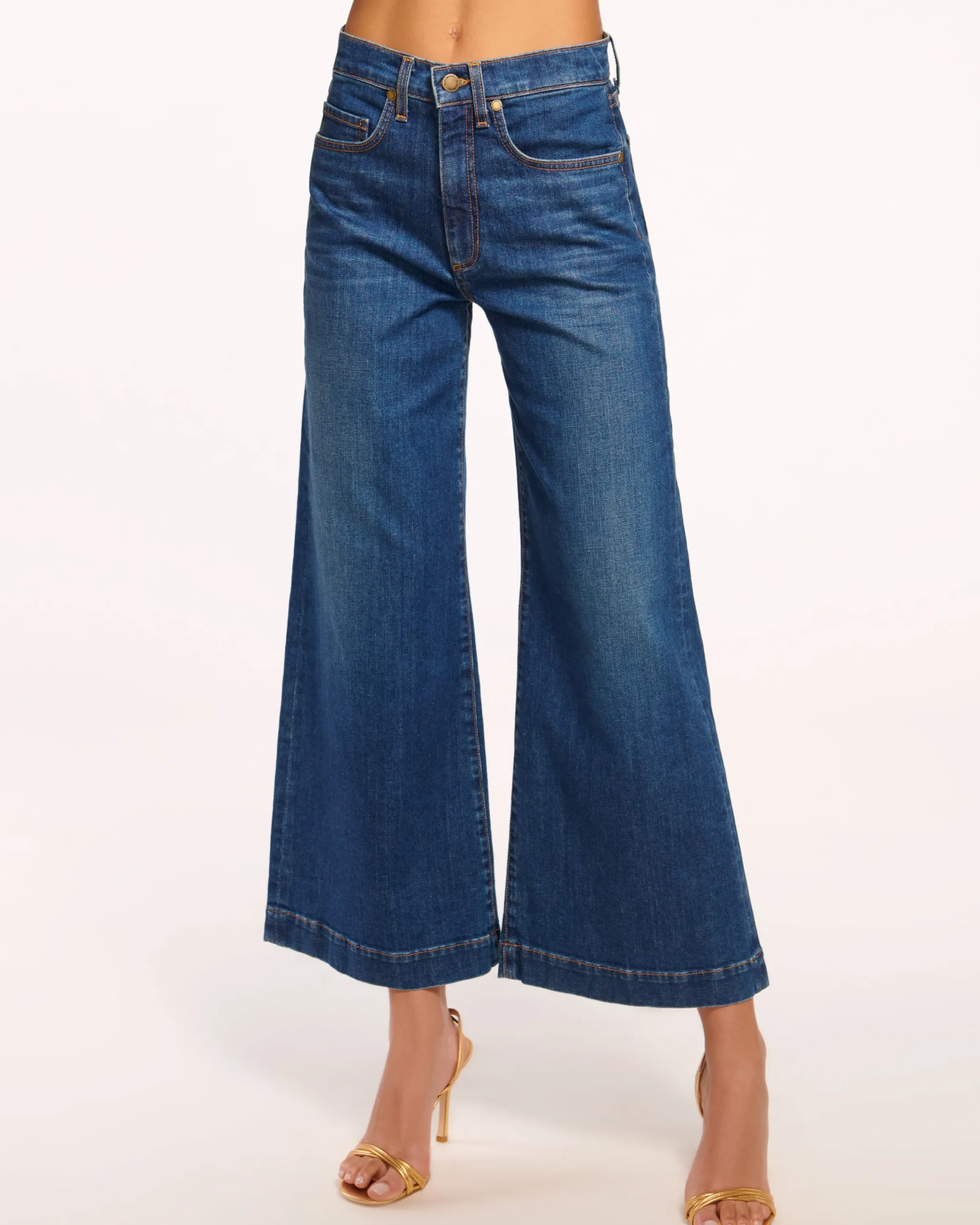 Best Wide Leg Cropped Tyra Jean Denim | Bottoms