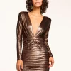 Discount Willow Plunging Ruched Mini Dress Dresses