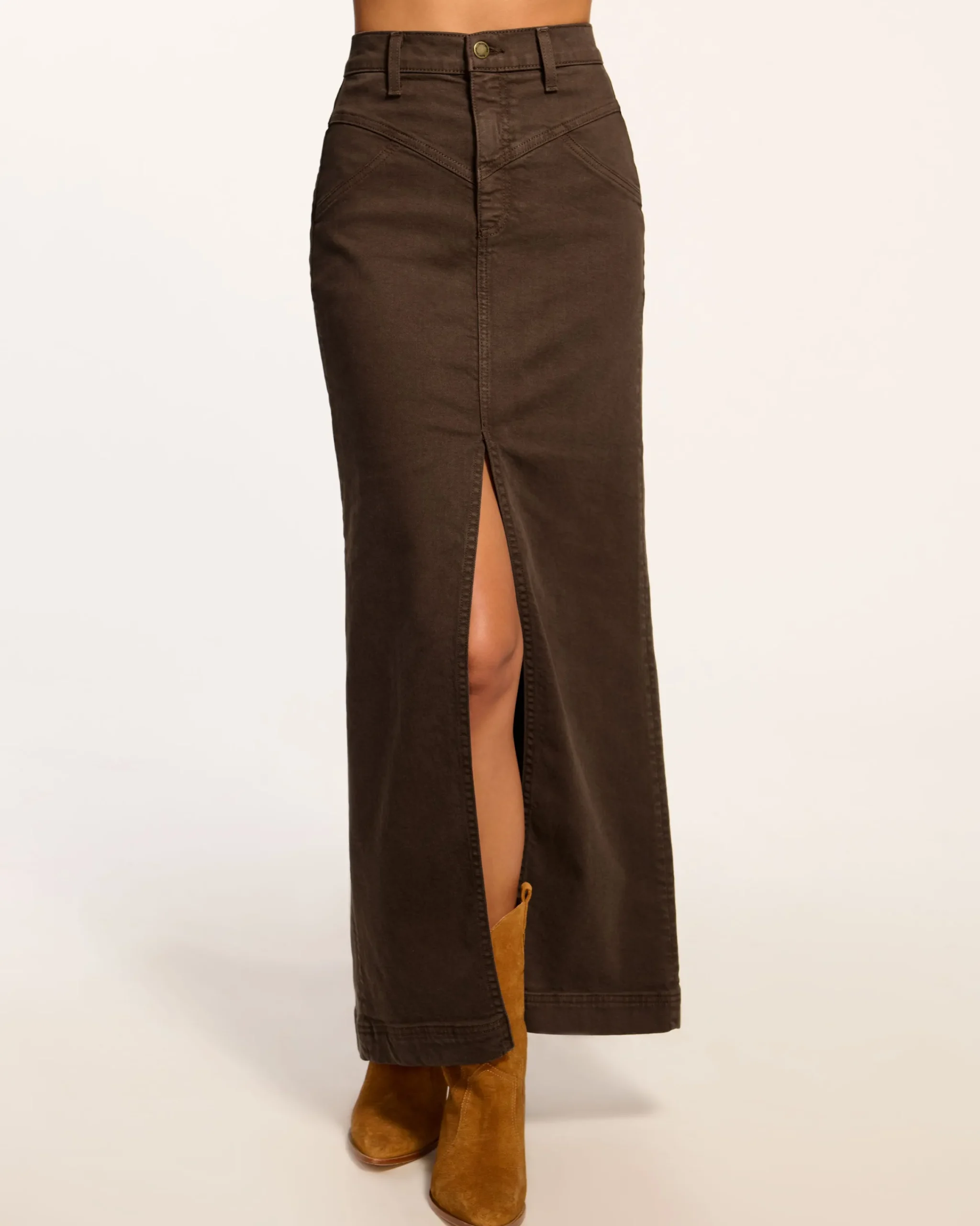 Best Xavier Denim Maxi Skirt Denim | Bottoms