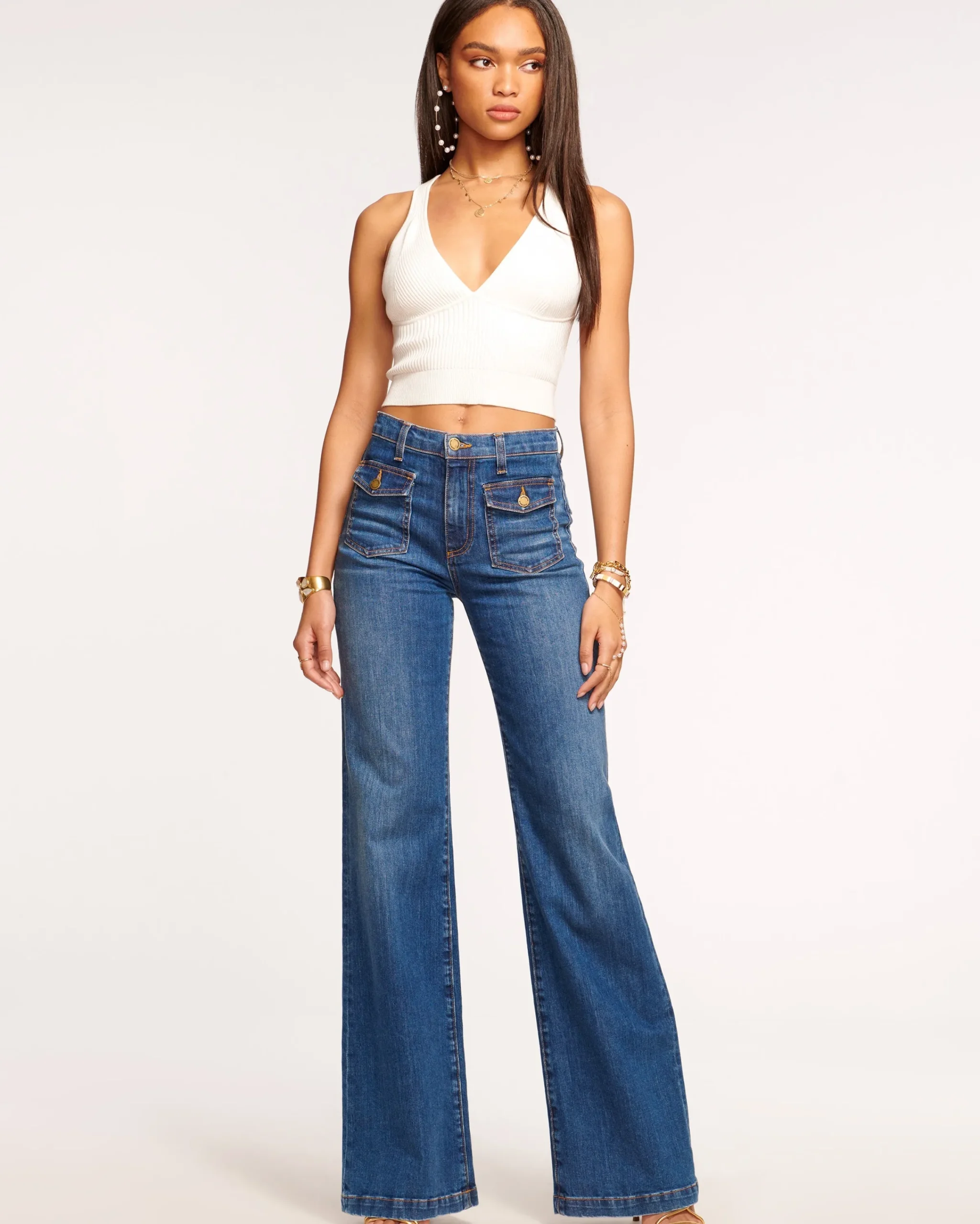 Sale Zariah Wide Leg Jean Denim | Bottoms